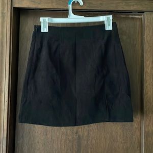 Basic black mini skirt